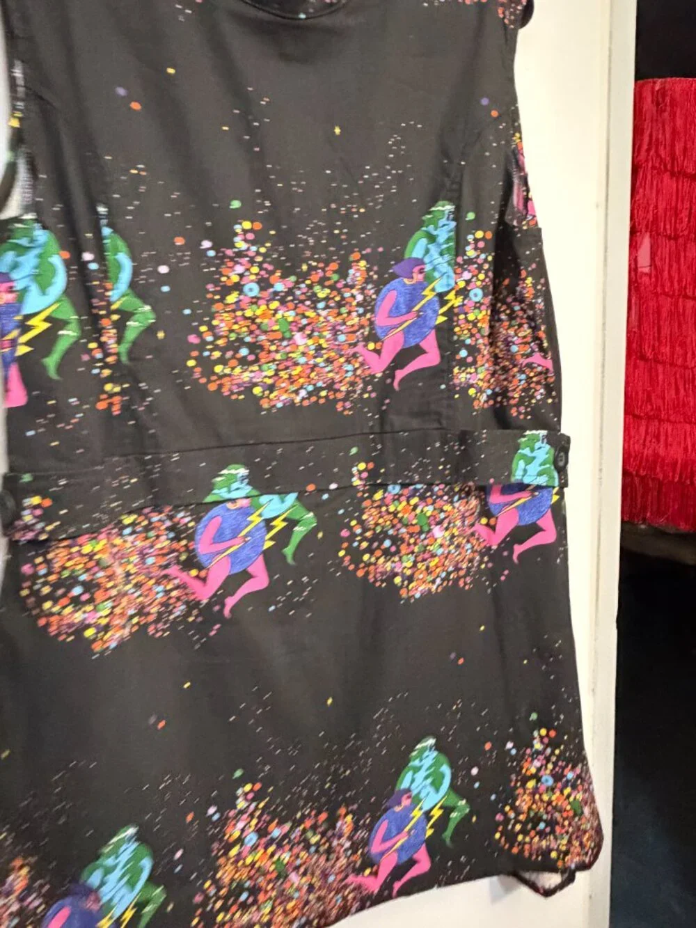 Nooworks Cosmic Ladies Airliner Dress Colorful Space A-Line Size 2X - Picture 5 of 6